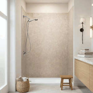 Desert Stone, Acrylic 3-Panel Shower Wall Kit Surround 40″ x 60″ x 98″