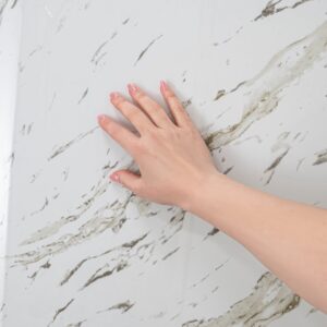 Heritage Calacatta, Acrylic 3-Panel Shower Wall Kit Surround 40″ x 60″ x 98″
