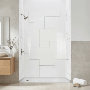 UrbanMaze Machine Designed Acrylic, 3-Panel Shower Wall Kit 40″x60″x98″