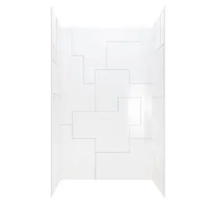 UrbanMaze Machine Designed Acrylic, 3-Panel Shower Wall Kit 40″x60″x98″
