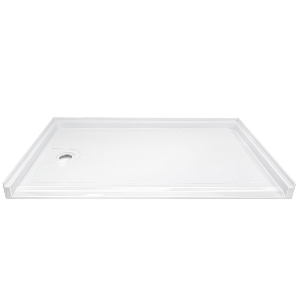 Roll-In Wheelchair Accessible Acrylic Base 60″ × 36″ — Left Drain