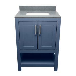 Navy Blue – Nevado Vanity with Sink- Cultured Marble or Quartz Stone Top