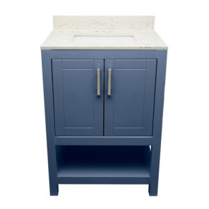 Navy Blue – Nevado Vanity with Sink- Cultured Marble or Quartz Stone Top