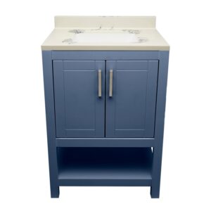 Navy Blue – Nevado Vanity with Sink- Cultured Marble or Quartz Stone Top