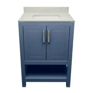 Navy Blue – Nevado Vanity with Sink- Cultured Marble or Quartz Stone Top