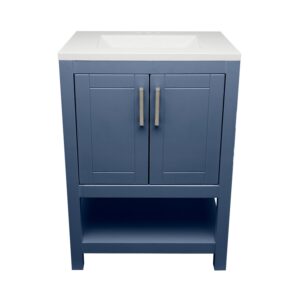 Navy Blue – Nevado Vanity with Sink- Cultured Marble or Quartz Stone Top