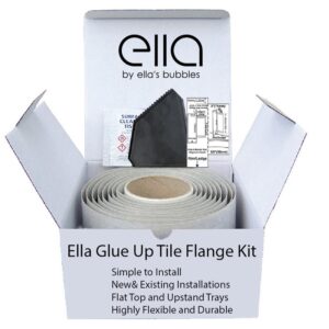Flexible Glue Up Tile Flange for Walk-in Tubs, Shower Bases and Bathtubs Without Flange