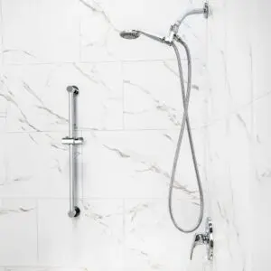 Handheld Shower Arm and 24” Slider Attachment 4 Piece Kit