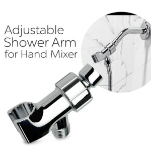 Handheld Shower Arm and 24” Slider Attachment 4 Piece Kit