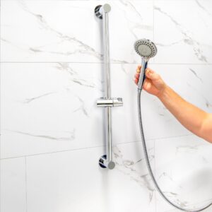 Handheld Shower Arm and 24” Slider Attachment 4 Piece Kit