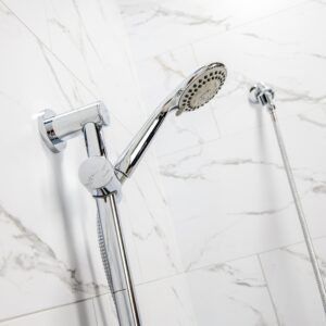 Handheld Shower Arm and 24” Slider Attachment 4 Piece Kit