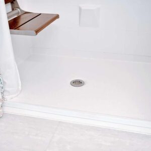 Collapsible Rubber Dam for Barrier Free Shower Bases