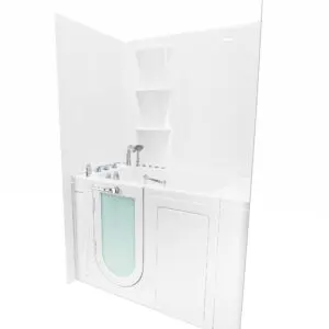 Walk In Tub Wall Surround 6 Panel Kit Solid White Glossy