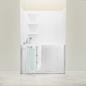 Walk In Tub Wall Surround 6 Panel Kit Solid White Glossy