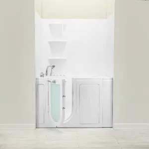 Walk In Tub Wall Surround 6 Panel Kit Solid White Glossy