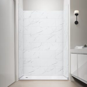 Ella T&G Grout-Free 12″ x 24″ Shower Wall Tile