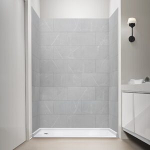 Ella T&G Grout-Free 12″ x 24″ Shower Wall Tile