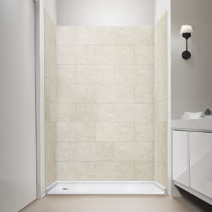 Ella T&G Grout-Free 12″ x 24″ Shower Wall Tile