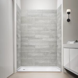 Ella T&G Grout-Free 12″ x 24″ Shower Wall Tile