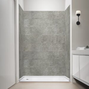 Ella T&G Grout-Free 12″ x 24″ Shower Wall Tile