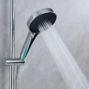 Waterfall Bathtub Faucet Wall Mount with 24″ Slider and Hand Held Shower