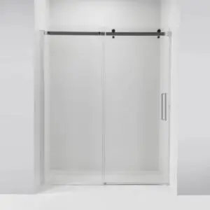 *Clearance Sale* Primo 8mm Chrome Tempered Glass Sliding Door (48×78)
