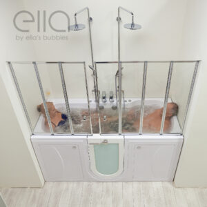 Big4Two Two Seat Acrylic Walk-In Bathtub 36″x80″ (91x203cm) Dual Drain Technology