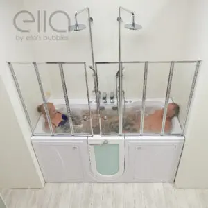 Big4Two Two Seat Acrylic Walk-In Bathtub 36″x80″ (91x203cm) Dual Drain Technology