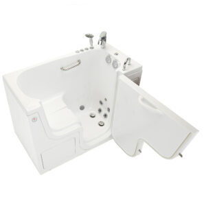 OLA2652HH2PRh-1 Transfer26 Outward Swing Door Walk-In Tub 26″ x 52″ (66 x 132cm) Dual Drain Technology