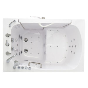 OLA3655TMR-1 TransferXXXL Outward Swing Door Walk-In Tub 36″ x 55″ (91 x 140cm) Dual Drain Technology